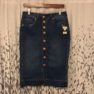 Be-Girl Denim Pencil Skirt New With Tags